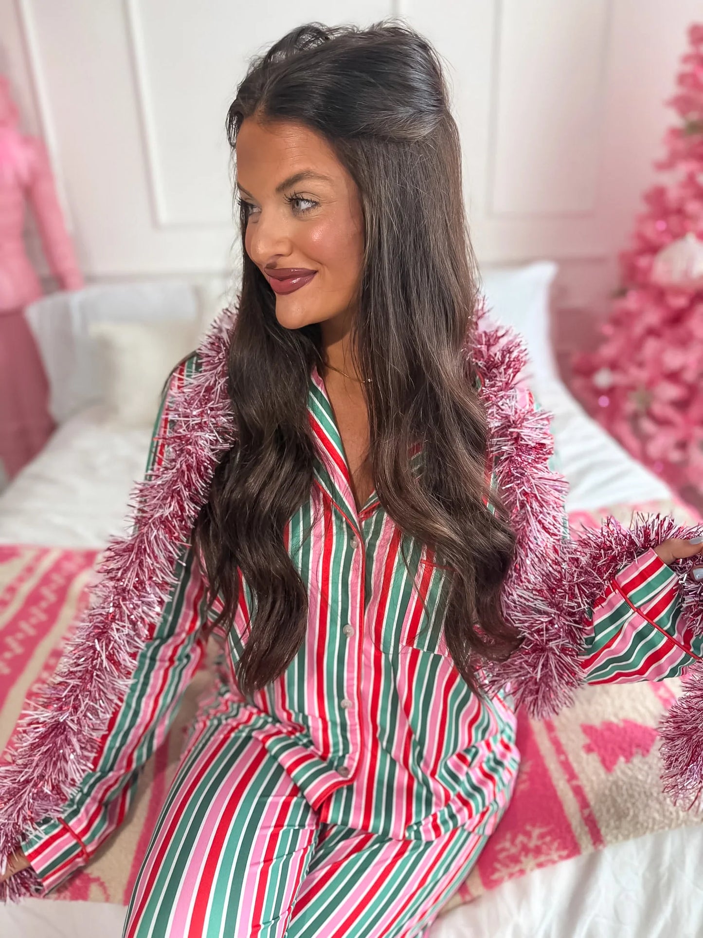 PREORDER Birdie Sleepy Chic PJ Set in Everberry Lane (Sold as Set)