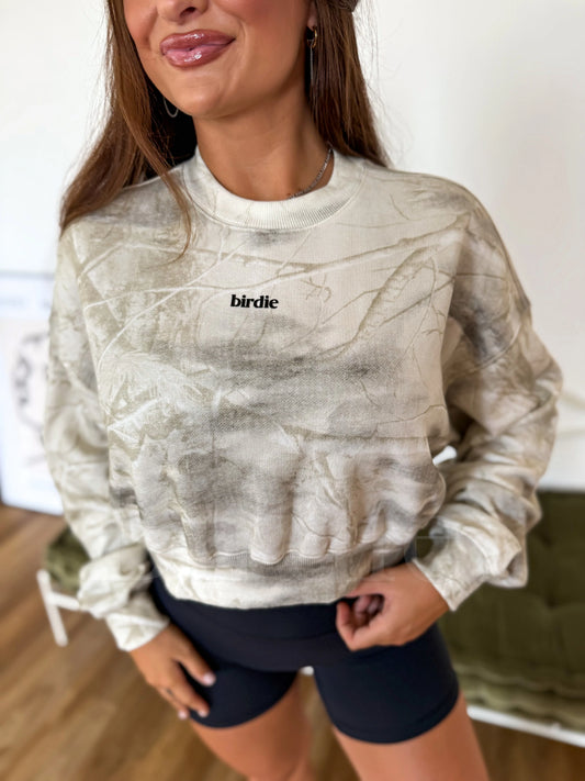 PREORDER Birdie Elevated Daybreak Pullover in Pearl Camo