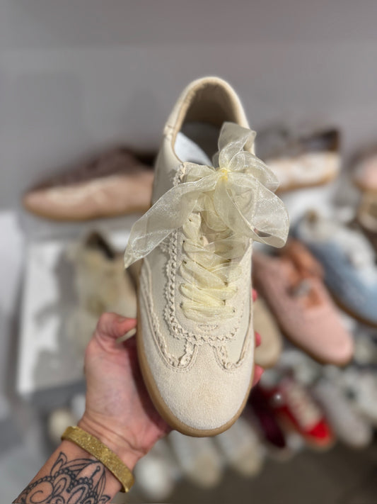 ✨ The Dixie Sneakers in Ivory (Pre-Order)