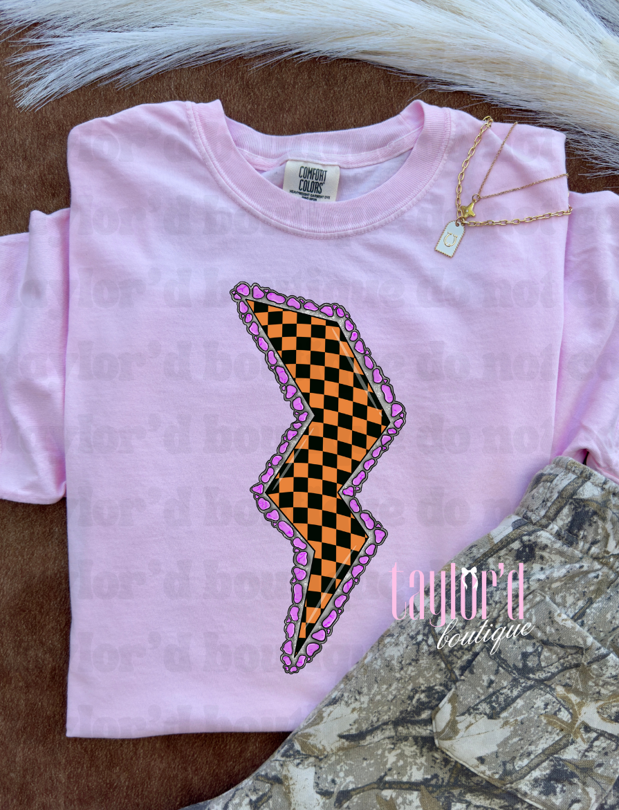 Halloween Lightning Bolt Tee/ Crew