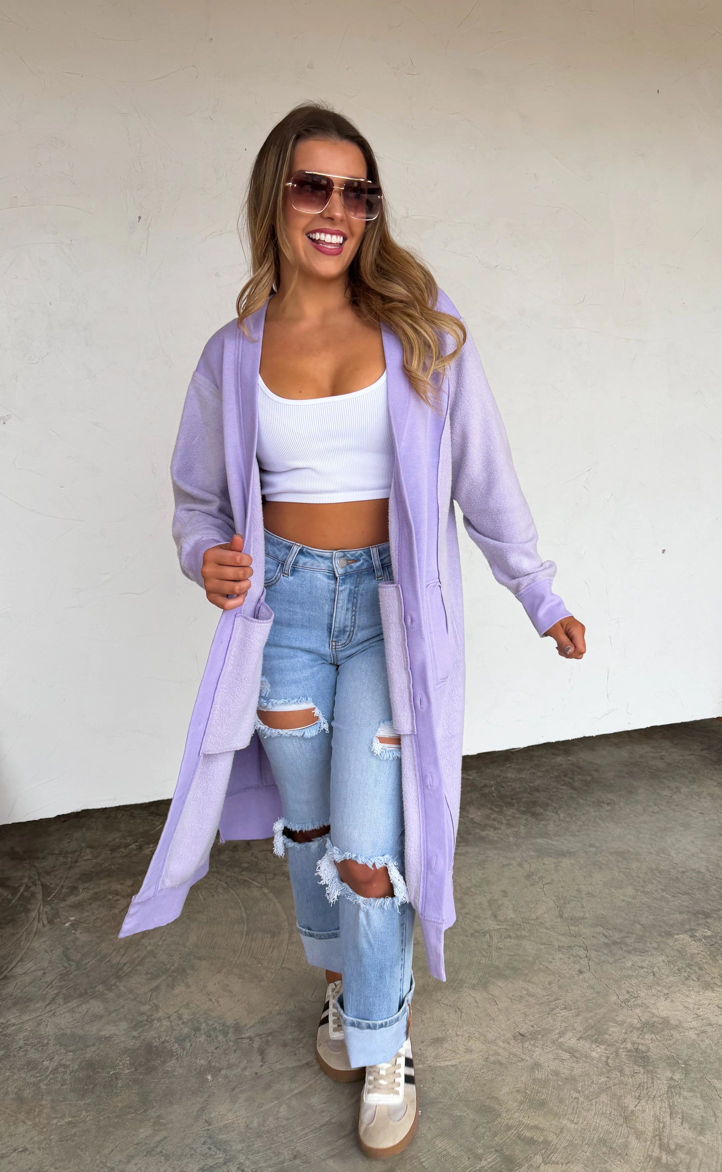 *Limited Quantities* PREORDER Spring Desi Sweatshirt Cardigan
