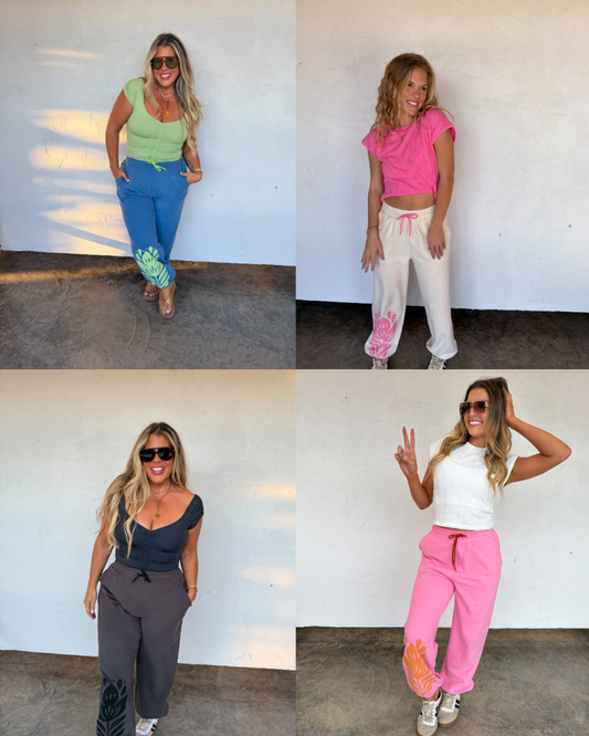 PREORDER Flower Power Joggers *eta May*