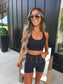 PREORDER Birdie Elevated Power Play Sports Bra in Black