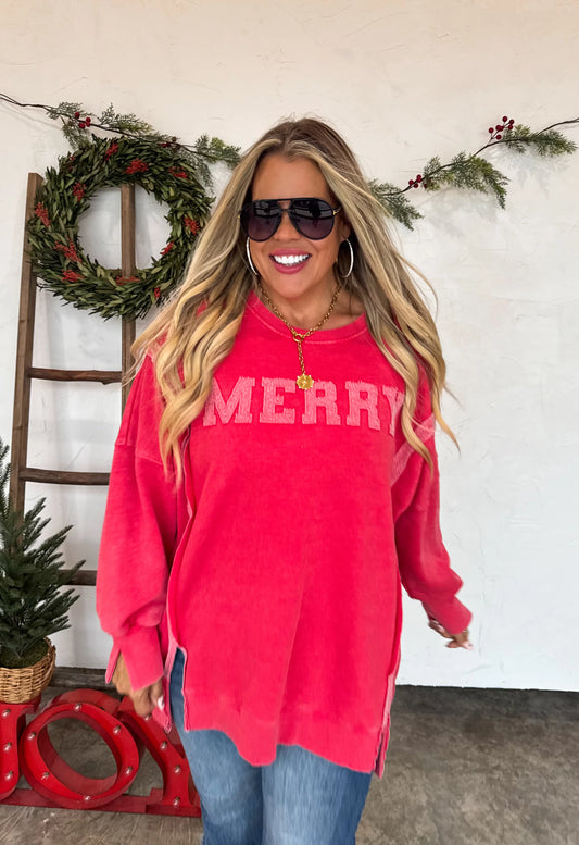 PRE-ORDER Merry & Ho Ho Ho Classic Crew Pullovers