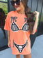 Skeleton Suit Graphic Tee on Melon *final sale*