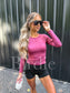 PREORDER Birdie AirSkin Long Sleeve Top in Sangria