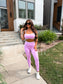 PREORDER Birdie PowerSplit Leggings in Blush Lavender