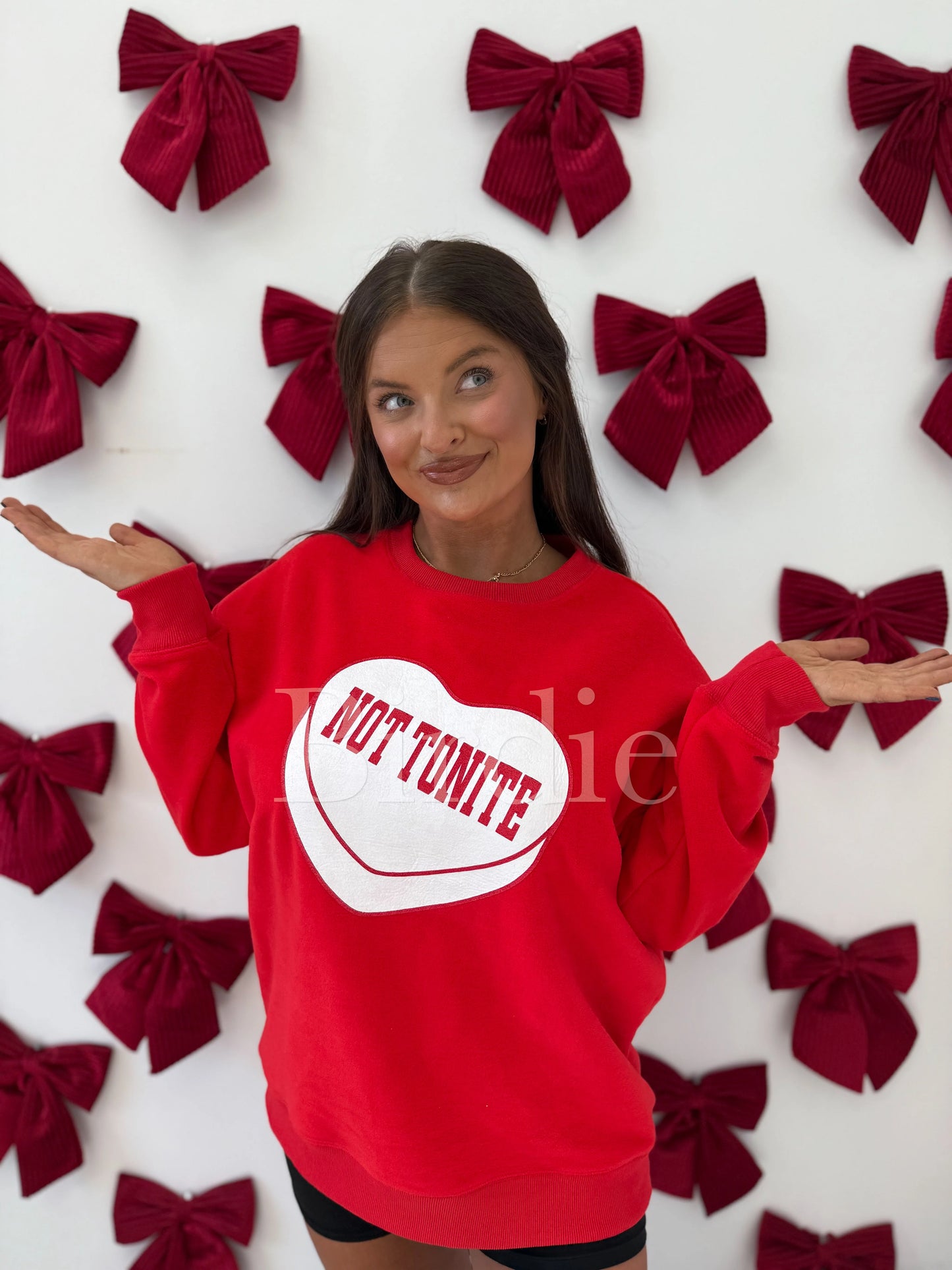 PREORDER Birdie Reversible Lover/ Not Tonite Pullover in Red