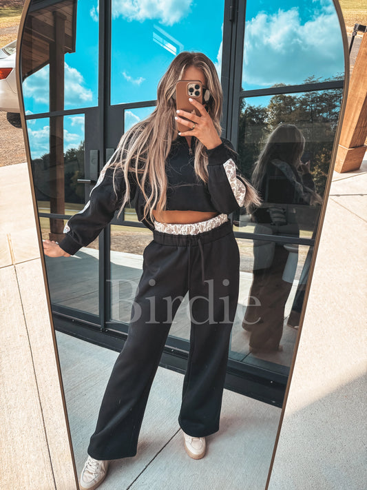 PREORDER Birdie Two Piece Black Set