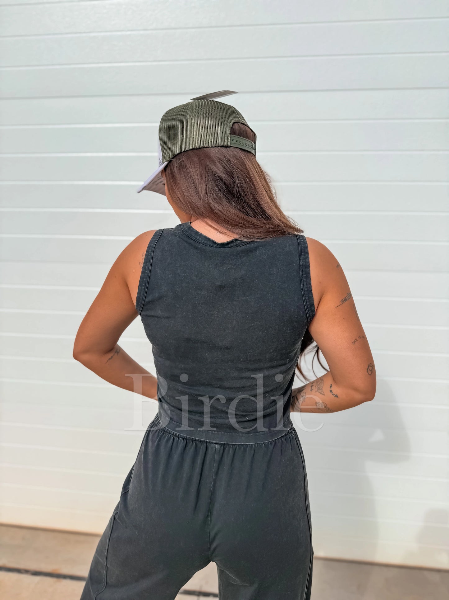 Birdie Tank Flare Set in Black (Sold as Set)