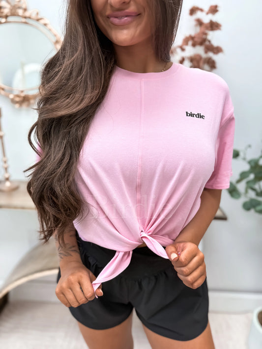 PREORDER Birdie Breeze Tee in Bubblegum
