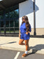PREORDER Birdie Tee Boxer Short Set in Sapphire (Sold as Set)