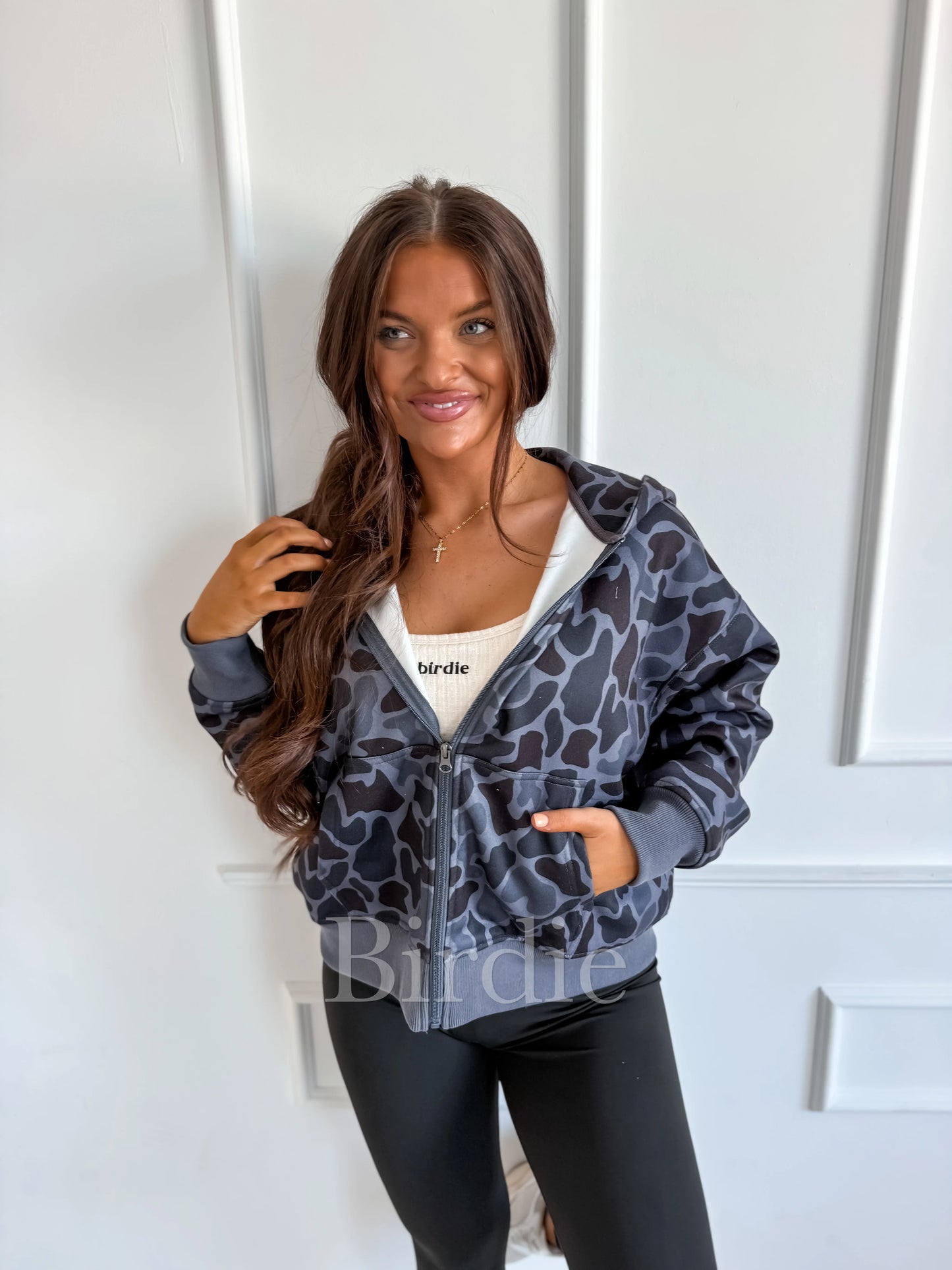 PREORDER Birdie Full Zip Jacket in Blackout Duck Camo