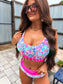 Birdie Two Piece Swimsuit in Tropical Daydream (Sold as Set)