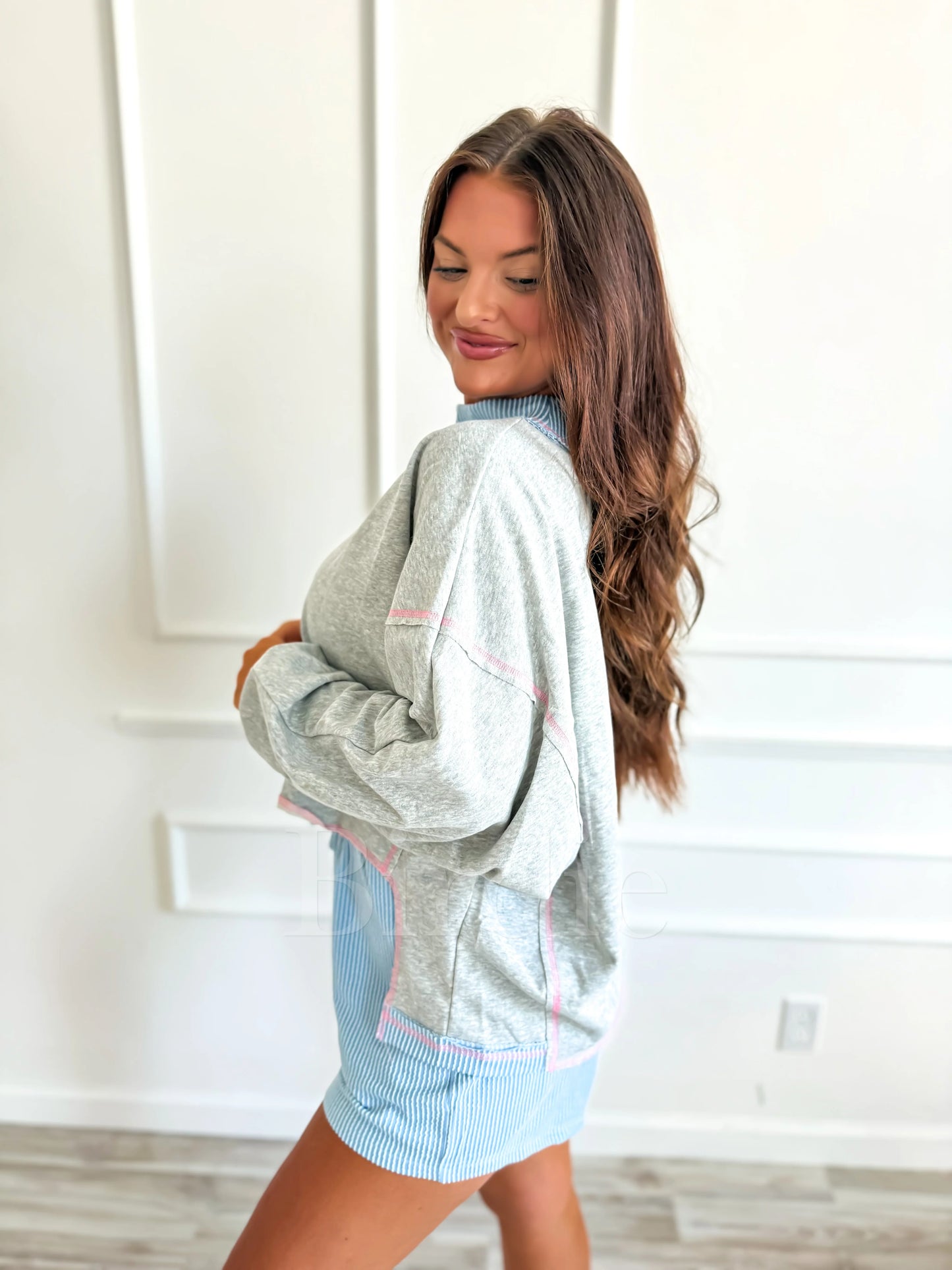 PREORDER Birdie Spun Sugar Rib Mock Neck Set (Sold as Set)