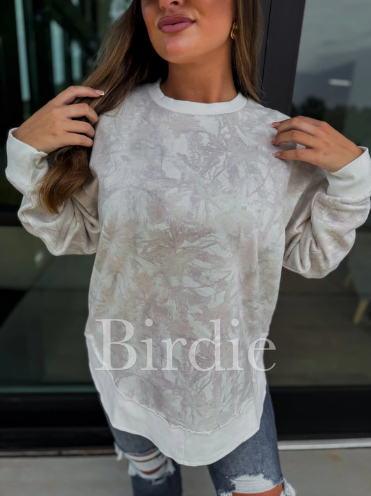 PRE-ORDER Birdie Everyday Curve Pullover In Light & Dark Camo