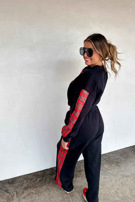 PRE-ORDER Merry Plaid Pant Set