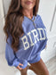 PREORDER Birdie Periwinkle V Neck Oversized Sweatshirt