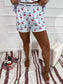 Birdie Tee Boxer Short Set in Cherry Belle (Sold as Set)