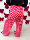2ND CUT PREORDER Birdie Pink & Red Stretchy Cozy Pants