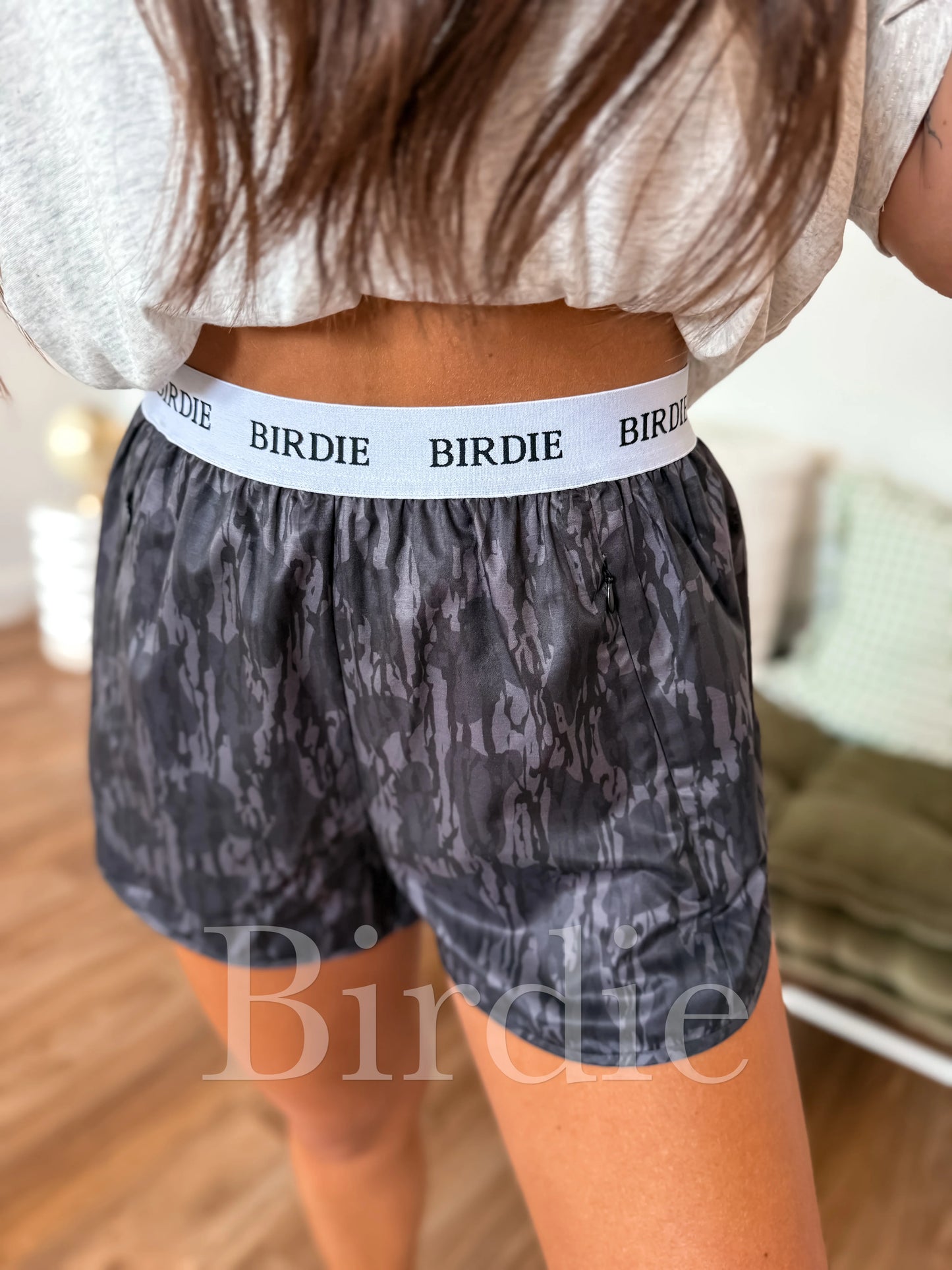 Birdie Essential Performance Shorts in Blackout Birch Camo