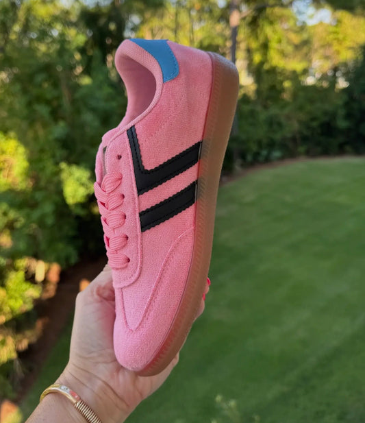 Stockholm Sneaker in Pink/Black