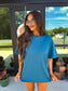 PREORDER Birdie Relaxed Boyfriend Tee in Cypress Teal
