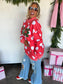 PREORDER Peace & Polka Dot Mock Neck Pullover
