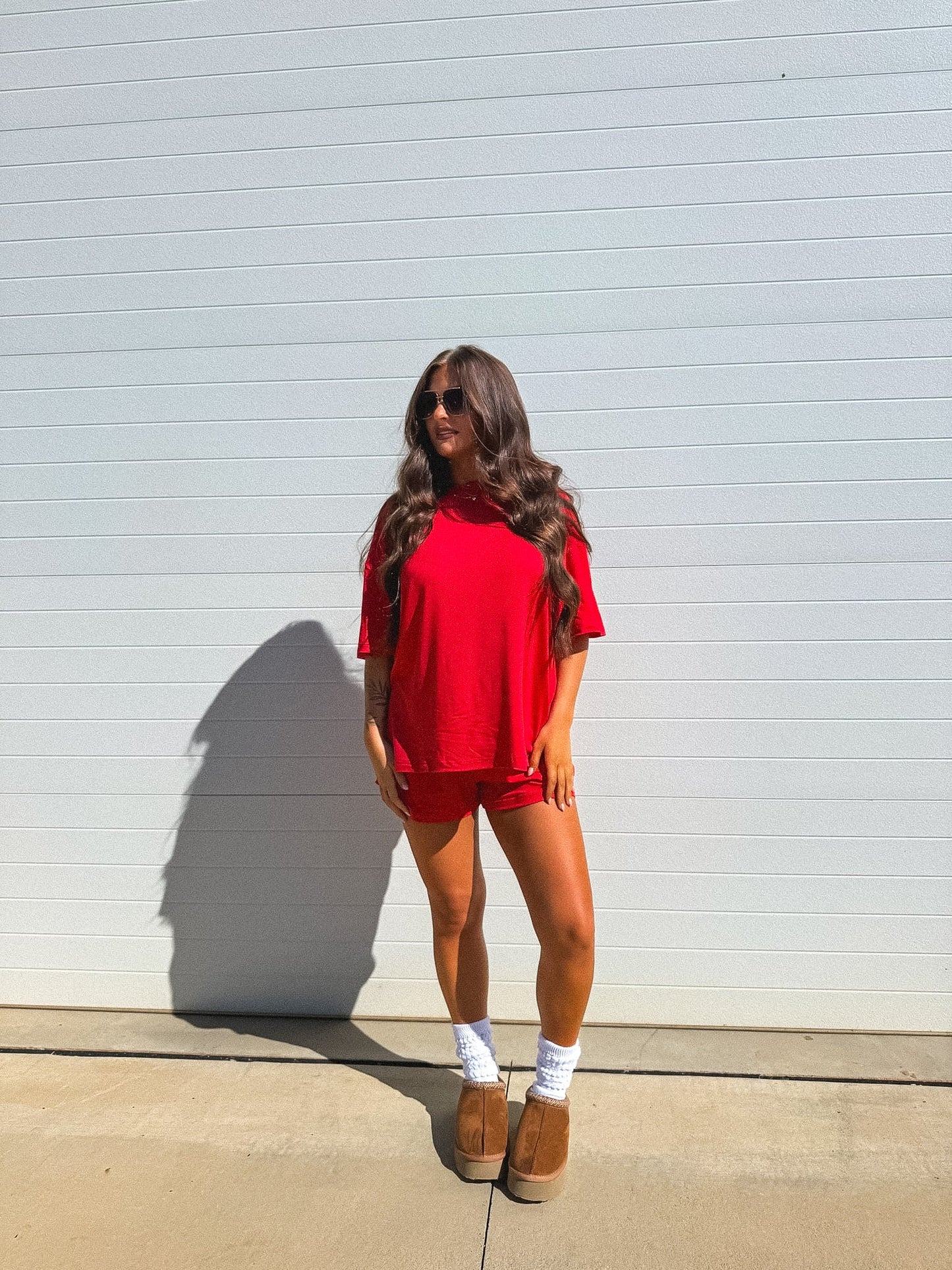 PREORDER Birdie Tee Boxer Short Set in Amour (Sold as Set)