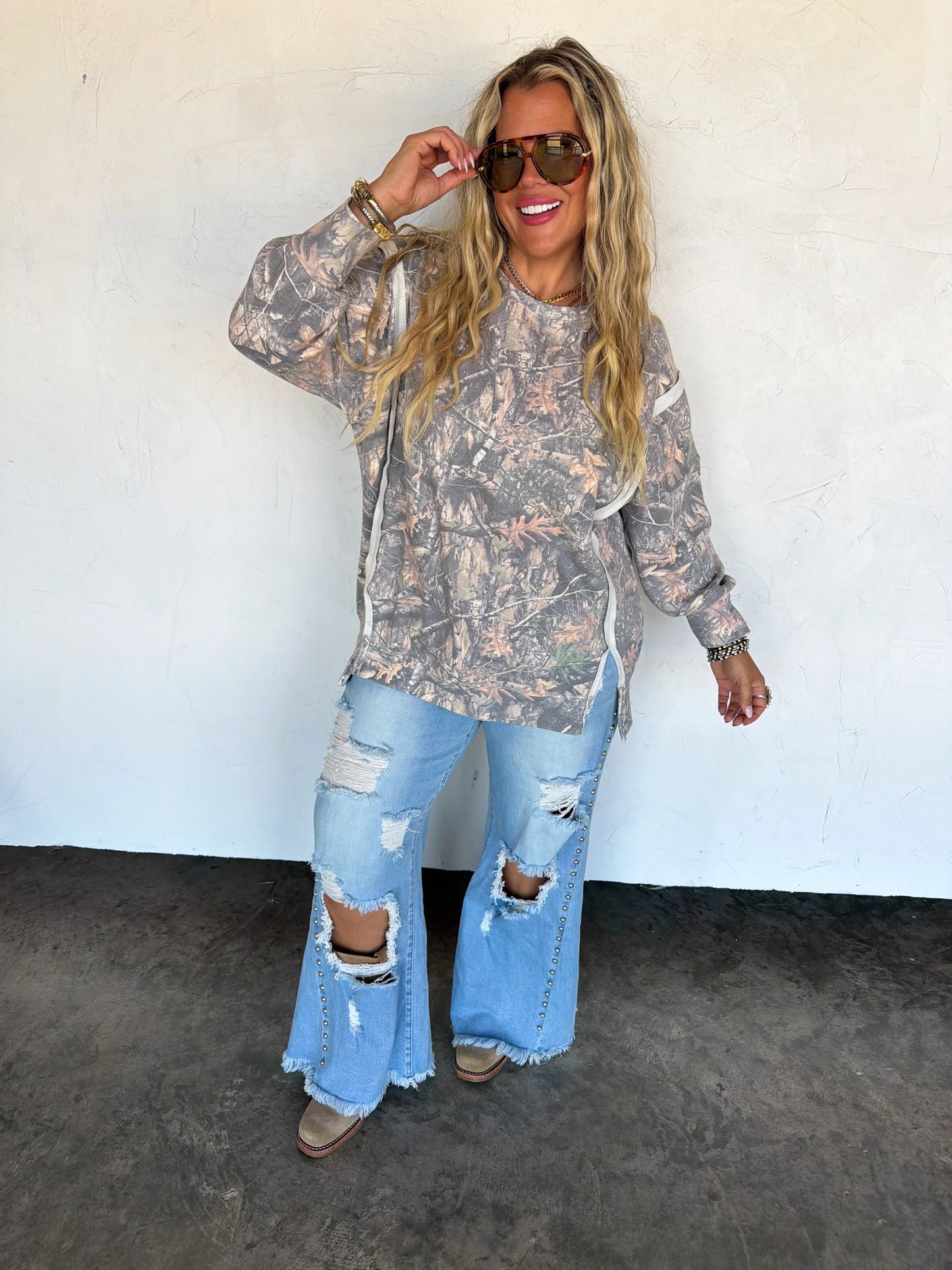 PREORDER Wander Camo Classic Crew Pullover