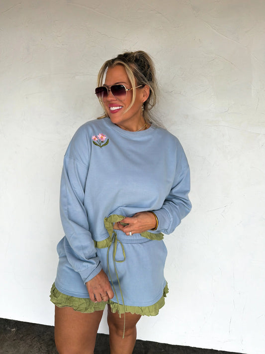 PREORDER Spring Flower Shorts Set