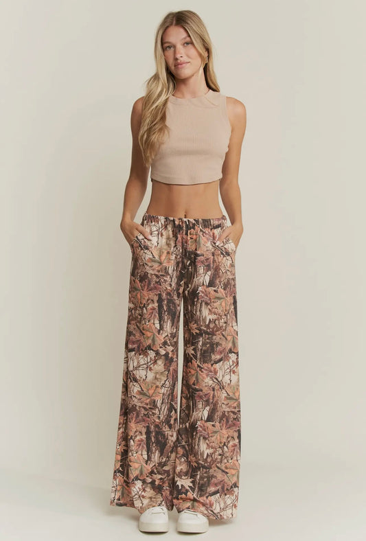 ☆ PRE-ORDER Forest Camo Wide Leg Pants ☆