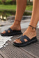 LDC Cutout Design Open Toe Platform Slippers