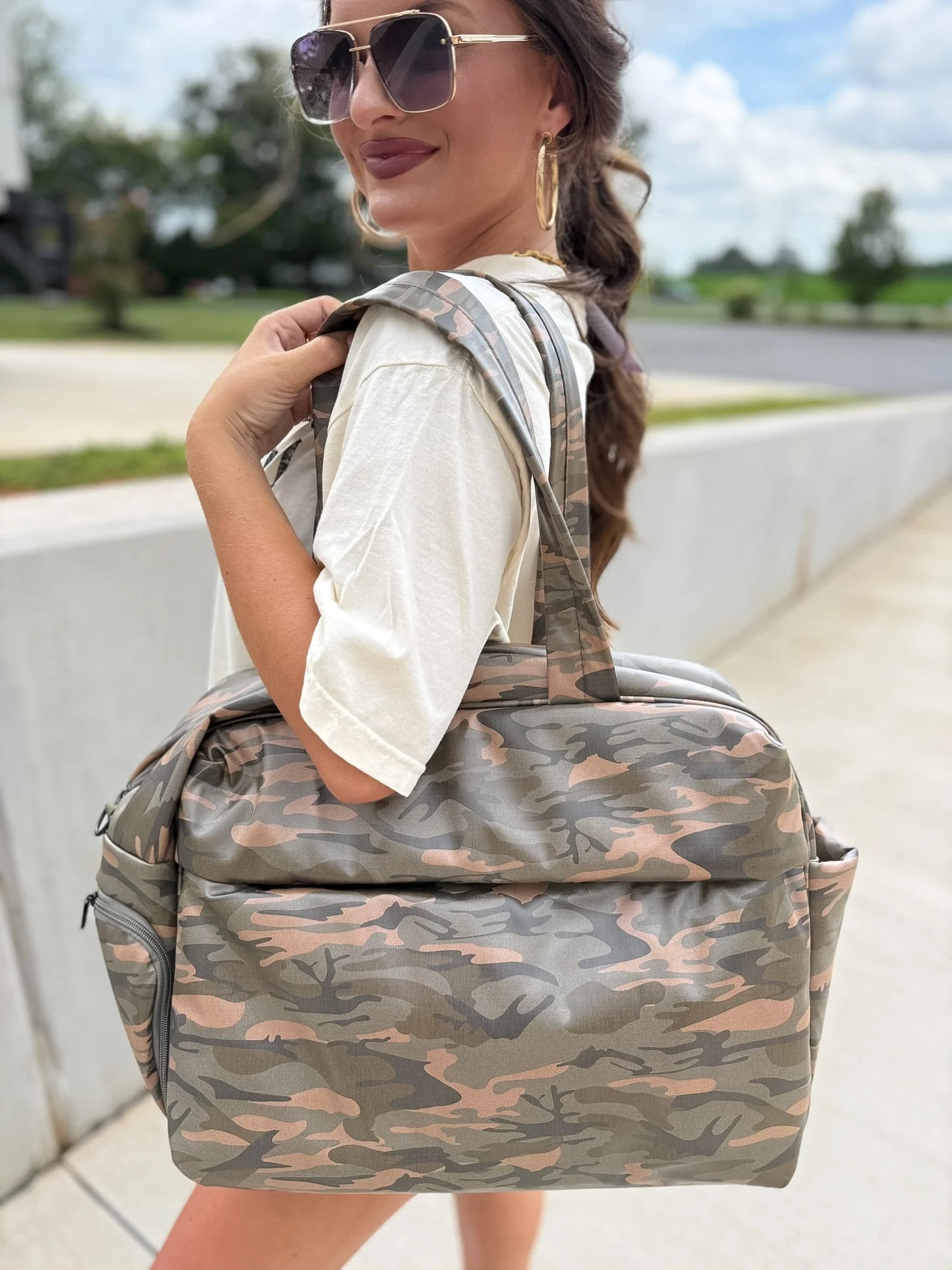 PREORDER Birdie Daily Hustle Duffle in Smoked Oak Camo *final sale*
