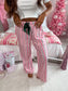 PREORDER Birdie Stretchy Lounge Pants 2.0 in Sugar Plum Stripe