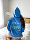 PREORDER Birdie Let’s Be Happy Hoodie in Flo Blue