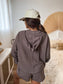PREORDER Birdie Cozy Club Pullover in Smoked Cocoa