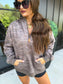 PREORDER Birdie Comfort Weight Quarter Zip Pullover in Smoked Oak Camo
