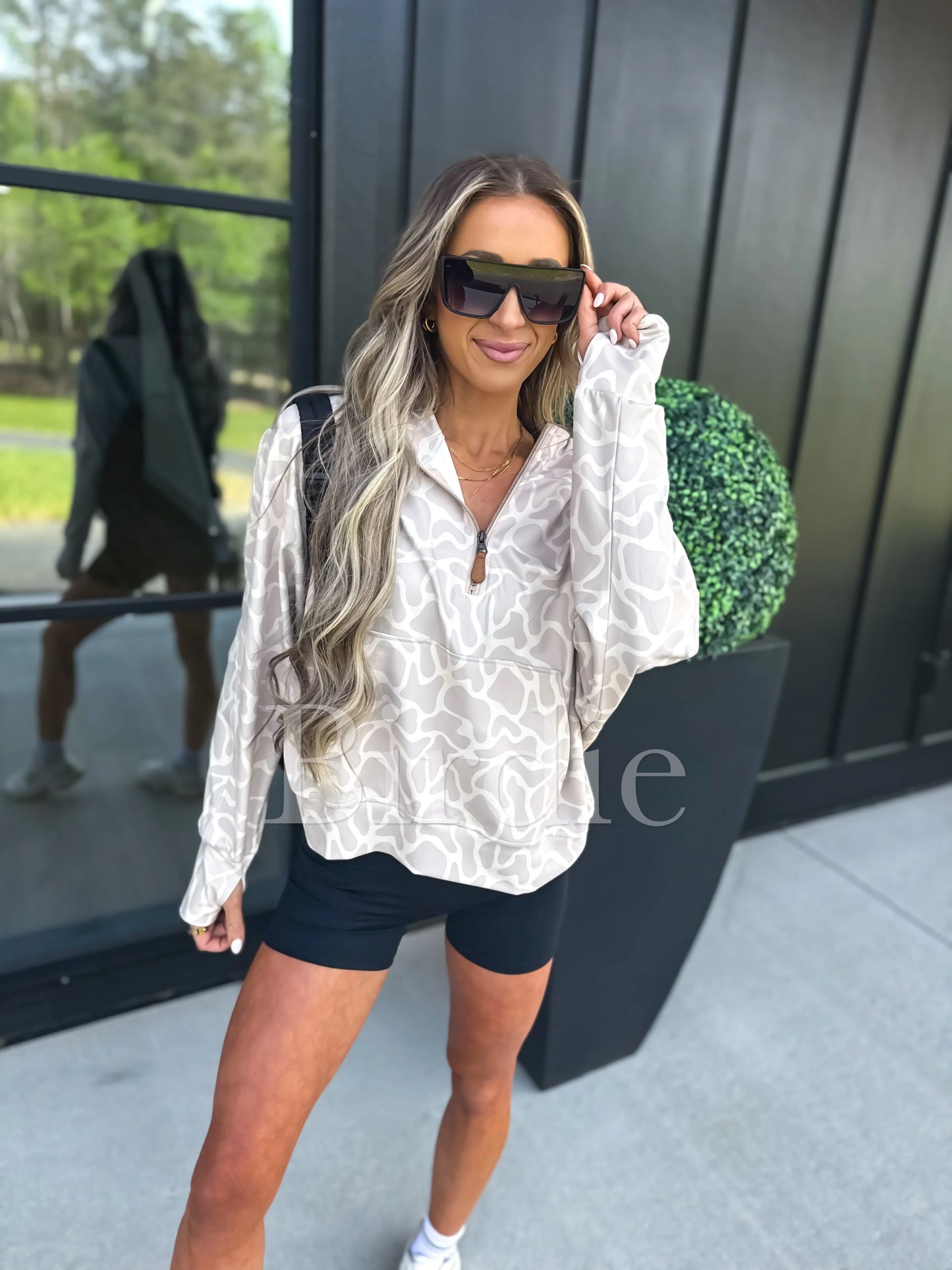 PREORDER Birdie Summer Quarter Zip Pullover in Bare Marsh Camo