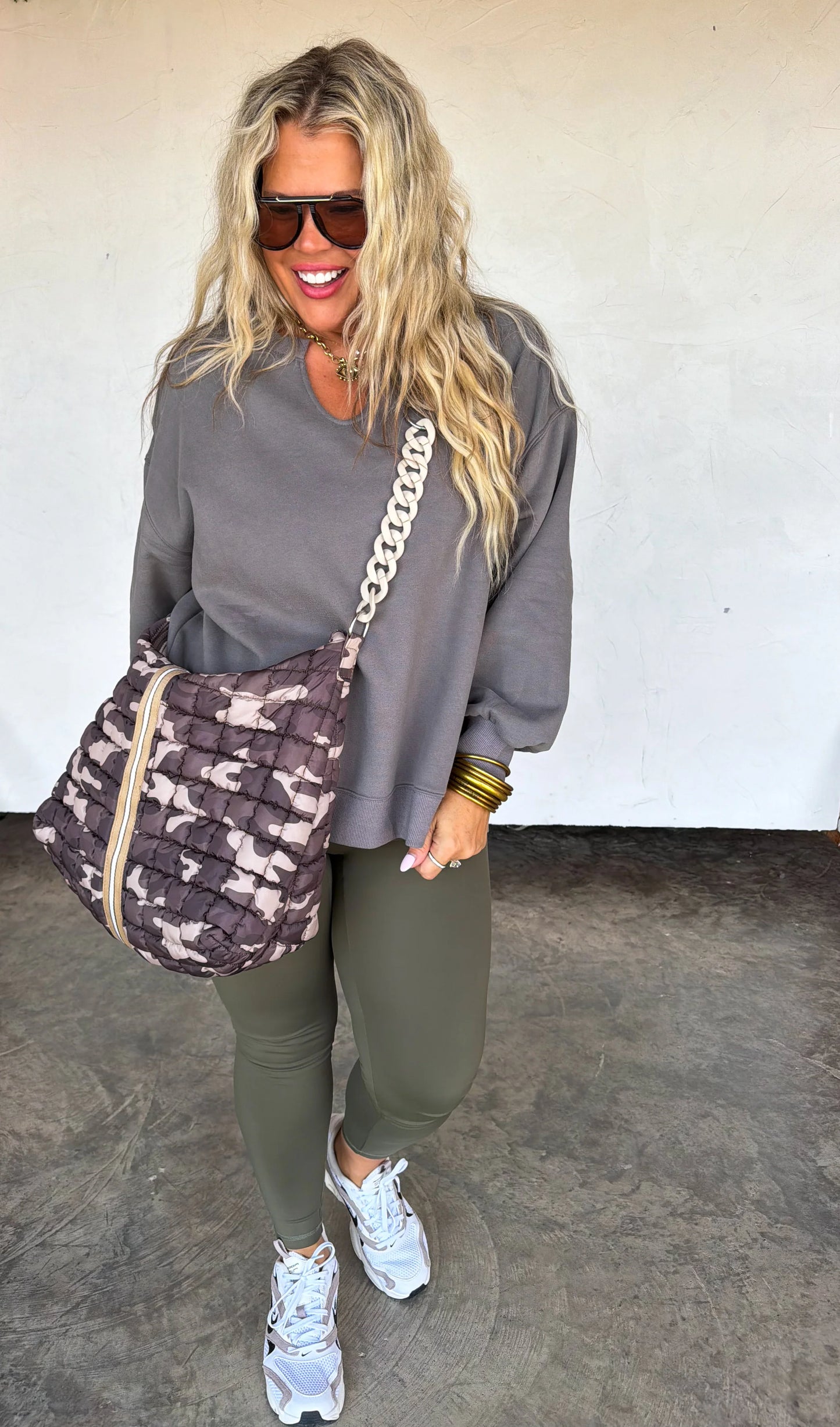 PREORDER Camo Carry All Puffer Bag *final sale*