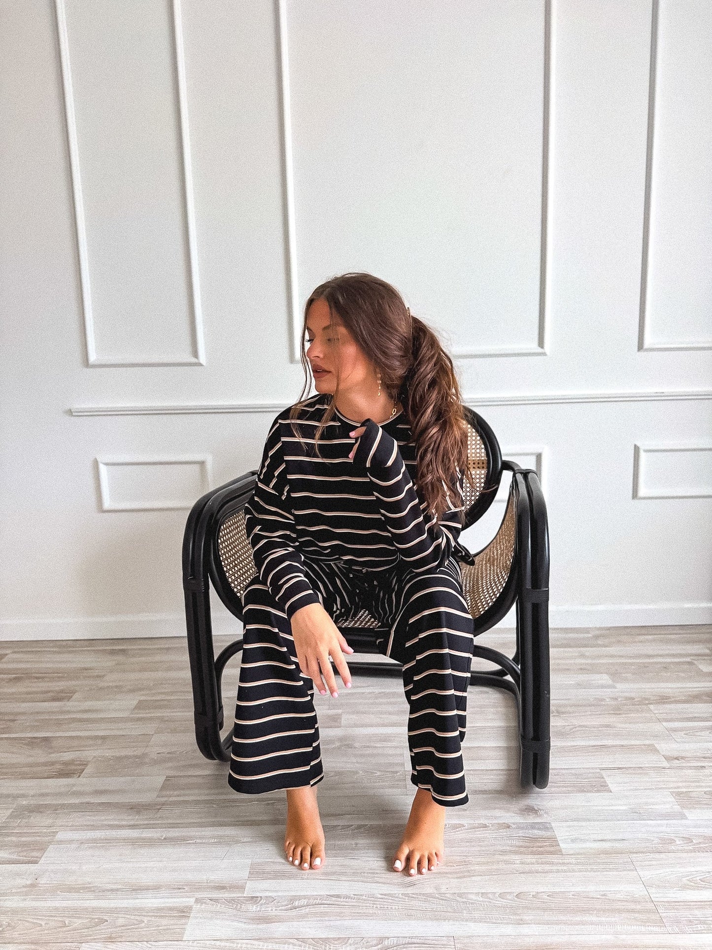 PREORDER Birdie Sunday Ease Set in Harvest Stripe (Sold as Set)