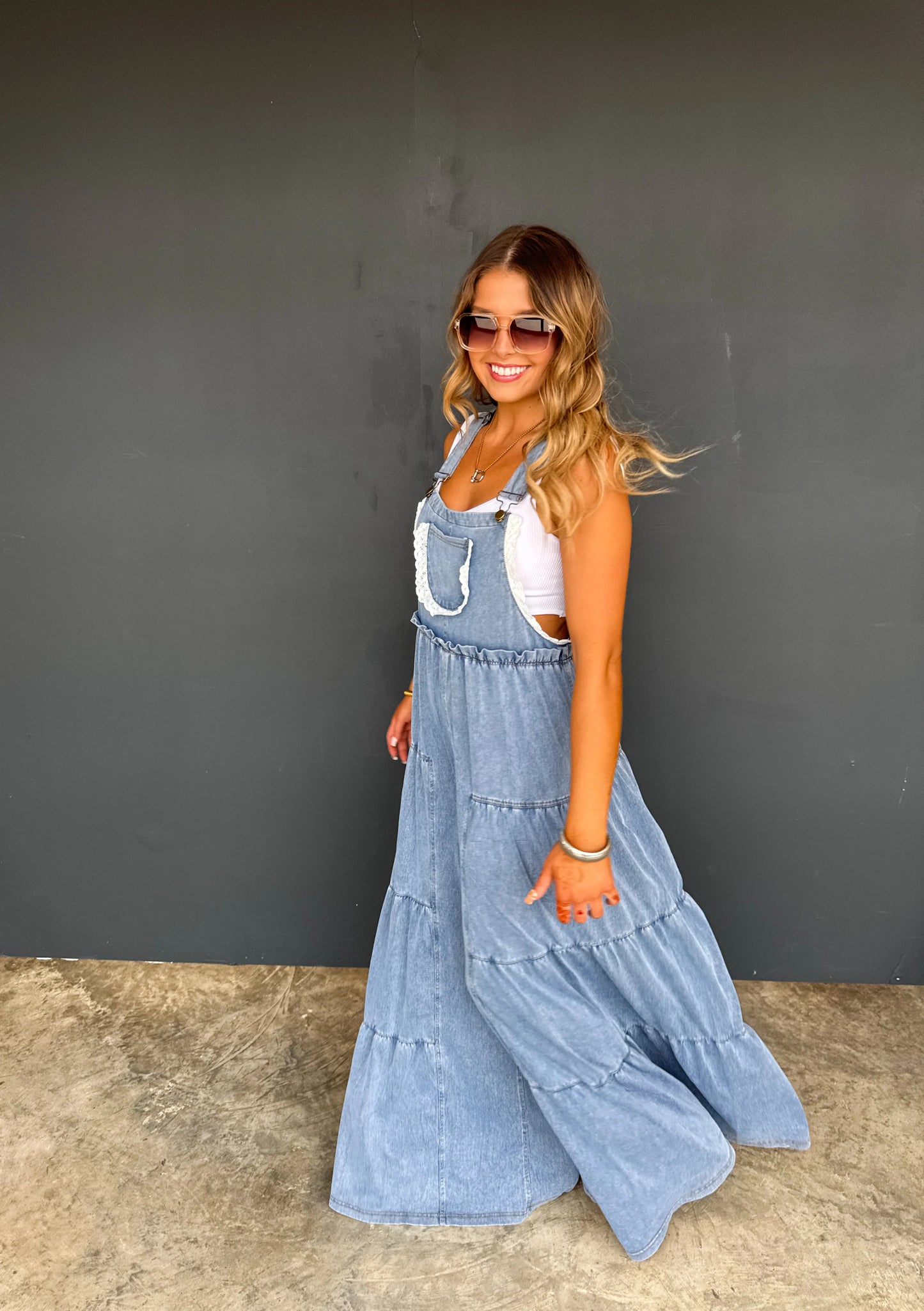 *LIMITED QUANTITIES* PREORDER Boho & Lace Denim Overalls