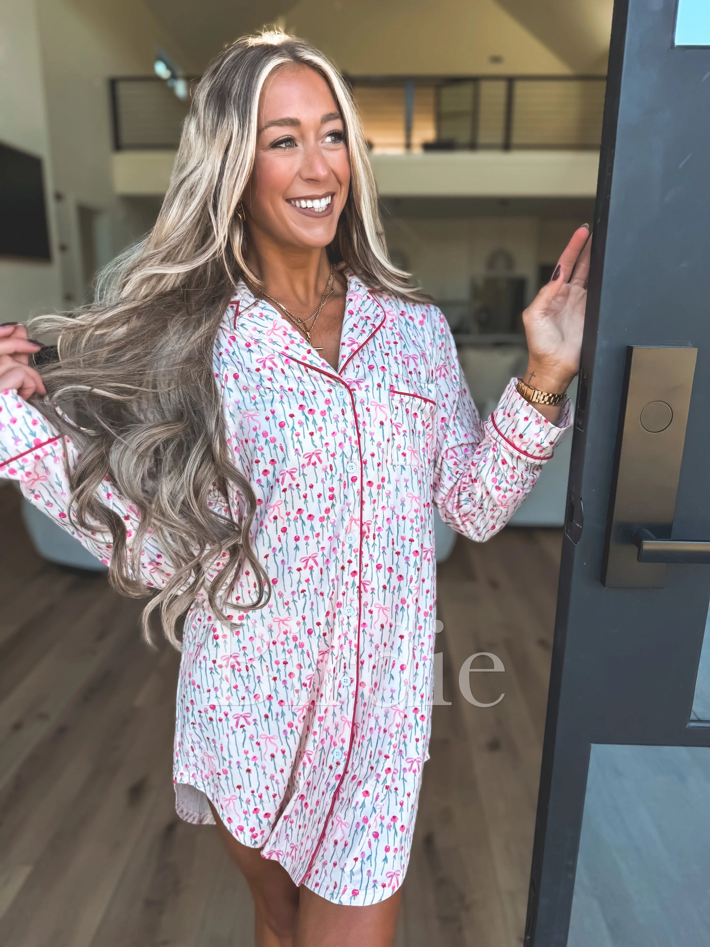 Birdie Sleep Dress in Spring Flowers