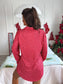 PREORDER Birdie Long Sleeve Sleep Dress in Tied in Tinsel