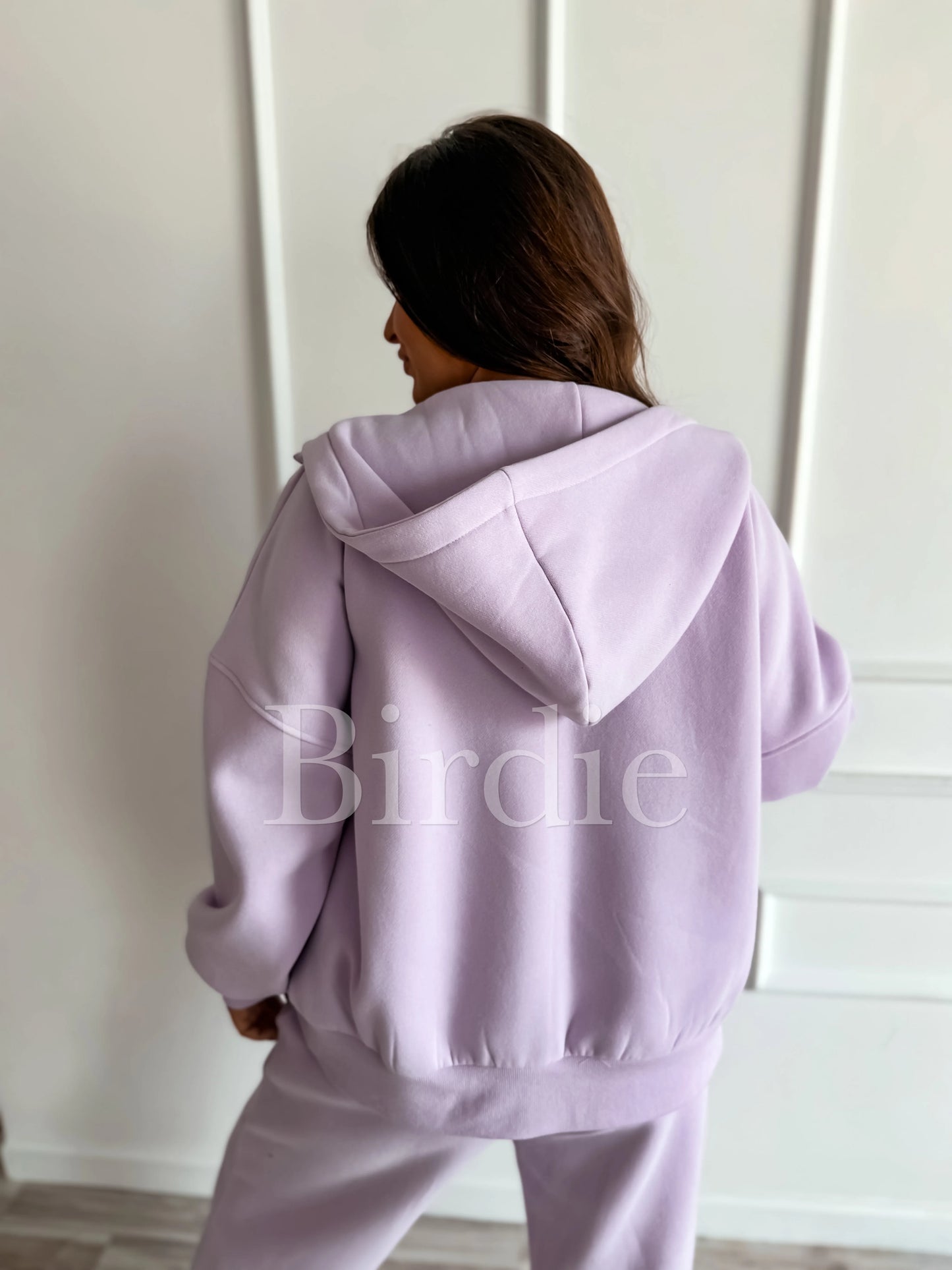 PREORDER Birdie Pure Comfort Fleece Hooded Jacket in Light Lavender