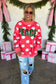PREORDER Peace & Polka Dot Mock Neck Pullover