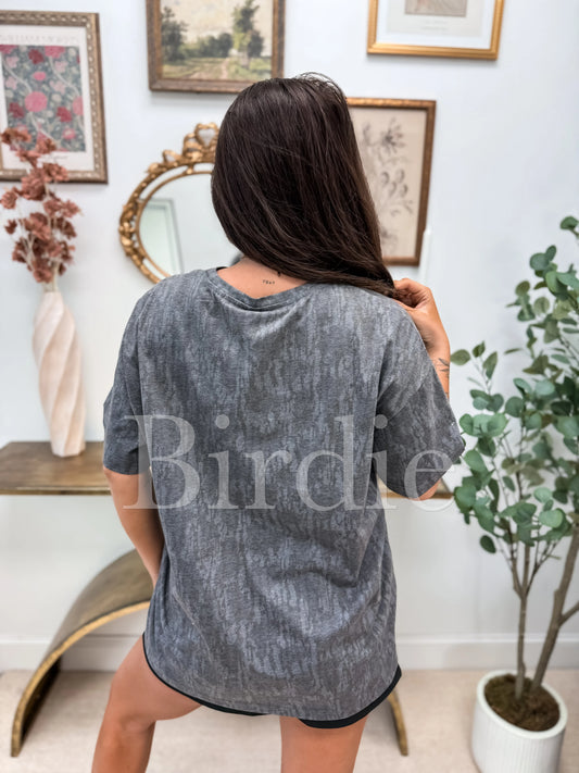 PREORDER Birdie Oversized Tee in Blackout Birch Camo
