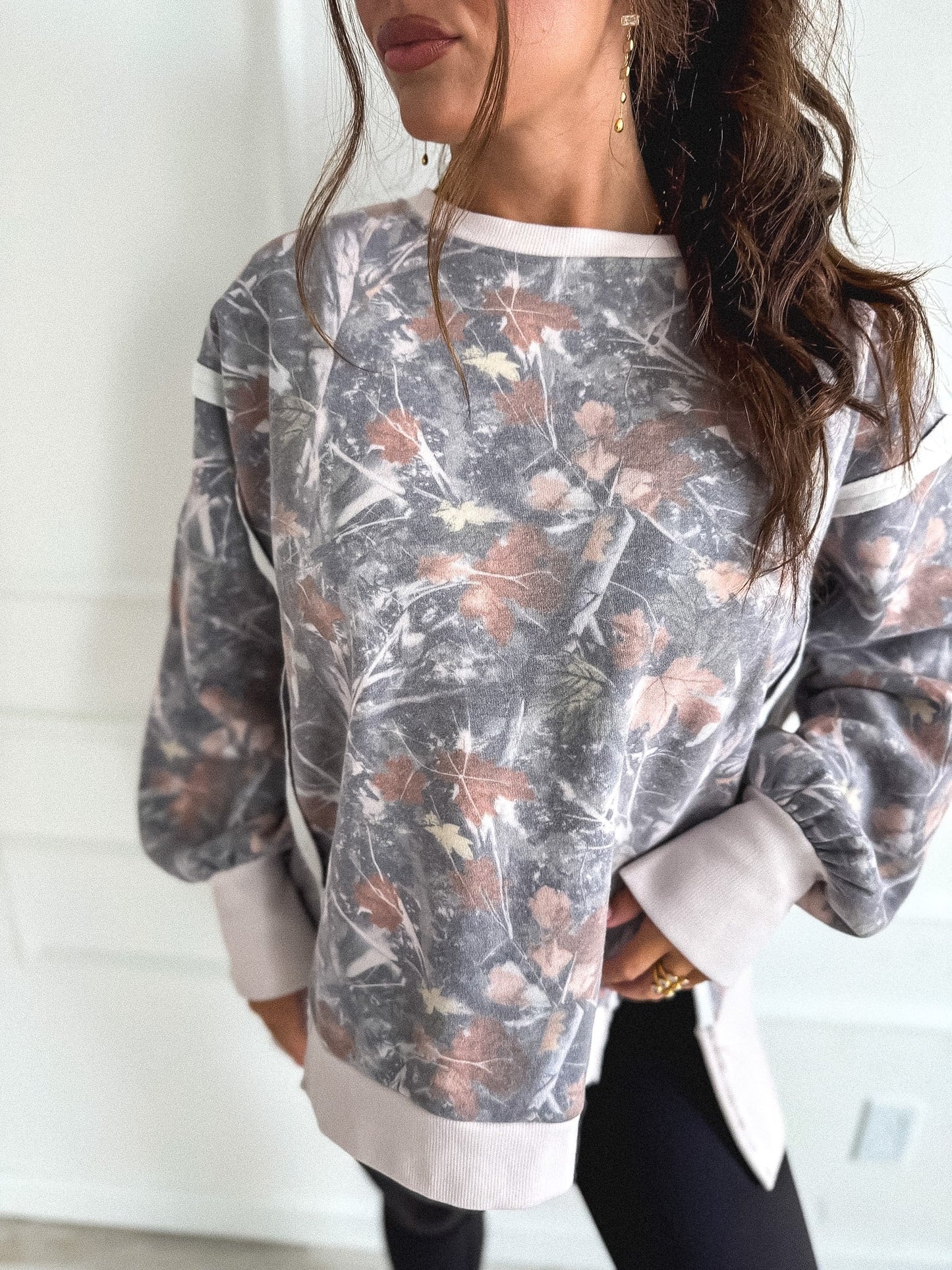 PREORDER Birdie Sienna Long Sleeve Pullover in Timber Haze Camo