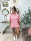 PREORDER Birdie Premium Blend Oversized Tee in Pink Party Leopard