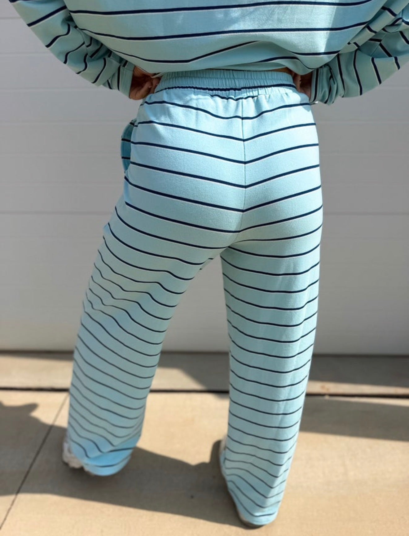 PREORDER Birdie Sunday Ease Set in Island Breeze Stripe (Sold as Set)